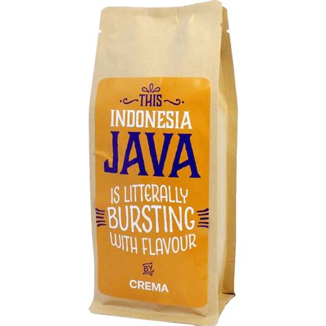 crema indonesia java barista coffee machine