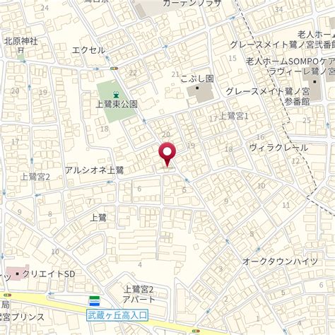 東京都中野区上鷺宮2－18－1 の地図 Mapfan