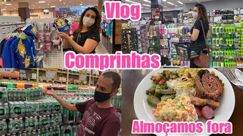 Vlog Comprinhas vamos passear em família almoçamos fora e mais