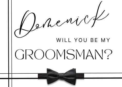 Jr Groomsman Proposal Groomsmen Proposal Card Best Man Proposal Card Bridal Party Proposal