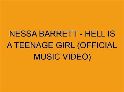 Nessa Barrett Hell Is A Teenage Girl Official Music Video Folded