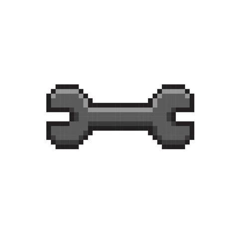 Single Wrench In Pixel Art Style 21564767 Vector Art At Vecteezy