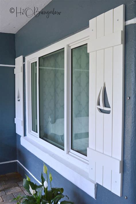 How to Make DIY Shutters With Sailboat Cutouts | Diy shutters, Shutters ...