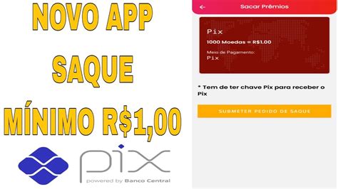 😱 Saque R 1 RÁpido Novo App Para Ganhar Dinheiro RÁpido Via Pix