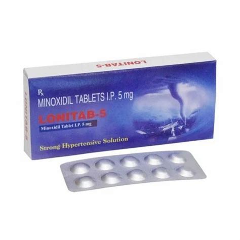 Minoxidil Tablet 5mg at Rs 343/stripe in Nagpur | ID: 2851760383562