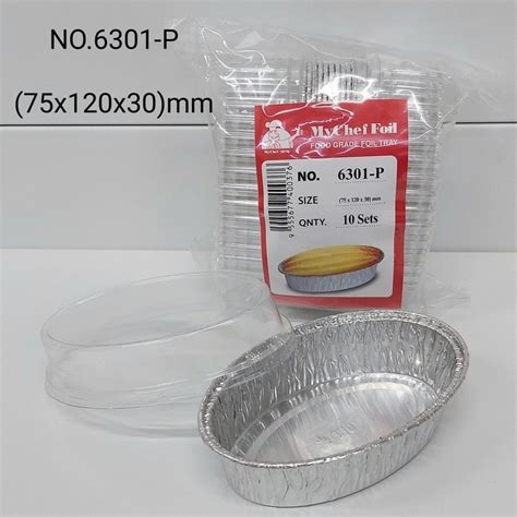 10sets Mychef 6301p Aluminium Foil Tray 6301 P Foil Tray With Cover