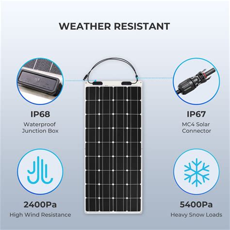 100W Esnek Güneş Paneli Mil Enerji