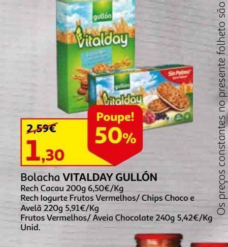 Promoção Bolacha vitalday gullon em Auchan