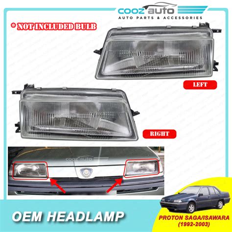 Proton Saga Iswara Front Headlamp Head Lamp Light No Bulb