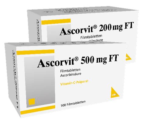 Ascorvit 200 Mg Und 500 Mg FT Filmtabletten Jetzt Im Axicur Sortiment