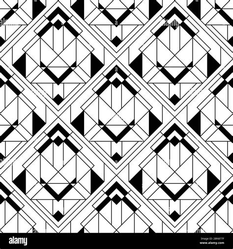 Art Deco Pattern Black And White