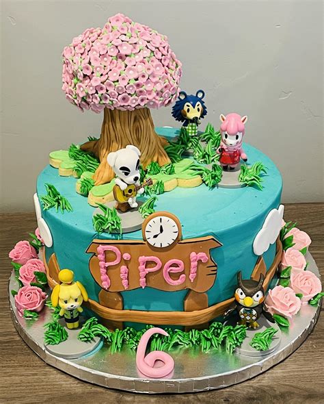 Animal Crossing Cake Animal Themed Birthday Party Cute Cakes Care