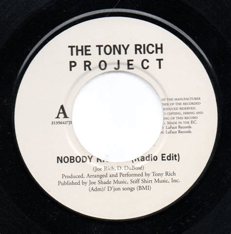 The Tony Rich Project Nobody Knows 1995 Vinyl Discogs