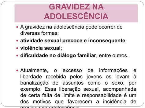 SLIDES SOBRE GRAVIDEZ NA ADOLESCÊNCIA E DST pptx