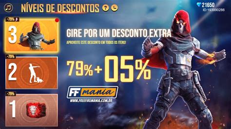 N Veis De Desconto Free Fire Ff Evento Traz Pacote Carrasco Das