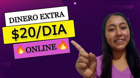 DINERO EXTRA como ganar 20 DOLARES DIARIOS en una Página Web DINERO