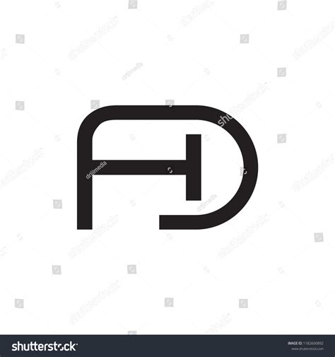 HD Logo Letter Design Royalty Free Stock Vector 1182600892 Avopix