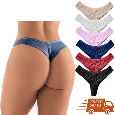 Kit Tangas Calcinha Fio Duplo Levanta Bumbum Confort Vel Promo O