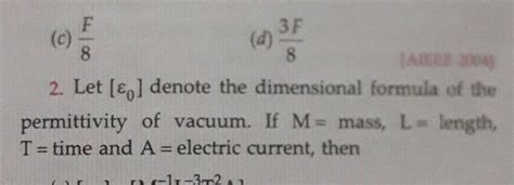 C F D F Let Left Varepsilon Ight Denote The Dimensional For