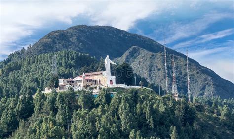 View of Monserrate Church in Bogota, Colombia Stock Image - Image of ...