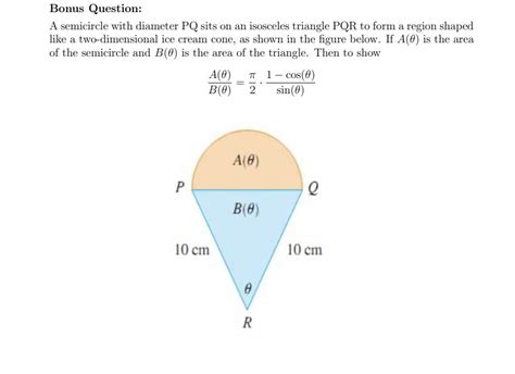 Solved Bonus Question A Semicircle With Diameter PQ Sits On Chegg