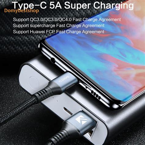 Db Hot Floveme Type C Data Sync Charging Cable A Qc Fast Charge Cord