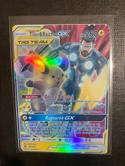 Thor Raichu Gx Tag Team Charizard Gx Ex Vmax V Pokémon Card Etsy Denmark