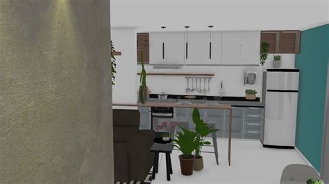 4 Projeto Realista Projeto Acqua Blu De Luana Planta 3D Mooble