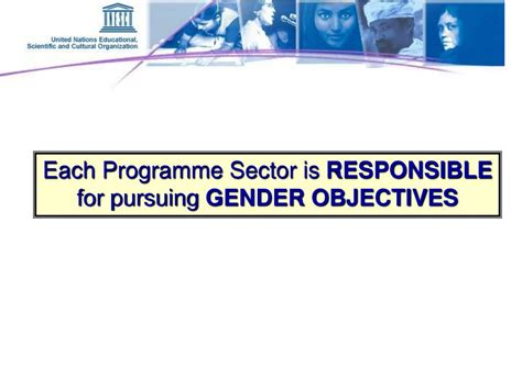 Ppt Unescos Gender Mainstreaming Policy Section For Women And Gender