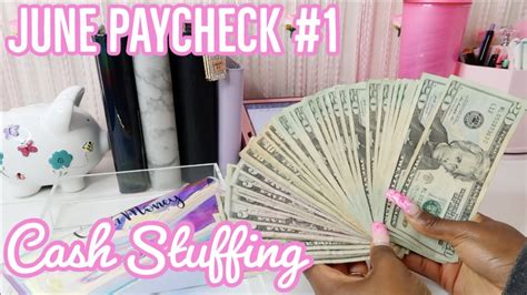 Cash Envelope And Sinkings Funds Stuffing June Paycheck 1 2023 657 Low Income Cash