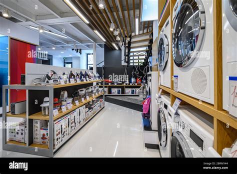 Interior Of Premium Domestic Appliance Store Stock Photo Alamy