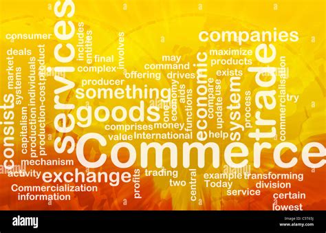 Word Cloud Concept Illustration Of Trade Commerce International Stock