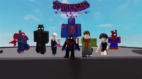 Spider Man Across The Spider Verse In Roblox Youtube