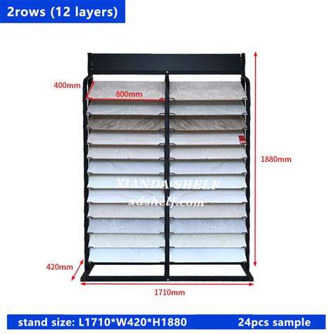 Hot Exhibition Porcelain Frame Rack Rotatable Stone Tile Display