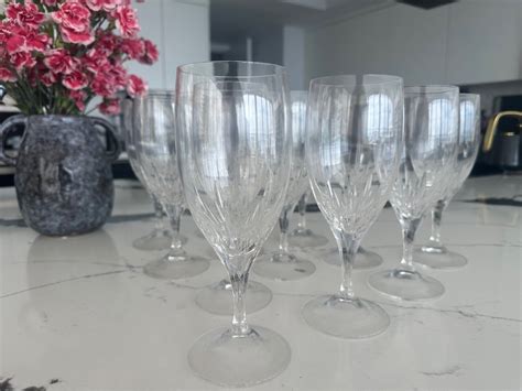 Vera Wang Duchesse By Wedgewood Crystal Iced Beverage Glasses Set Of