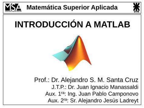 Pdf Introducci N A Matlab Funciones De Matlab Para Gr Ficos D