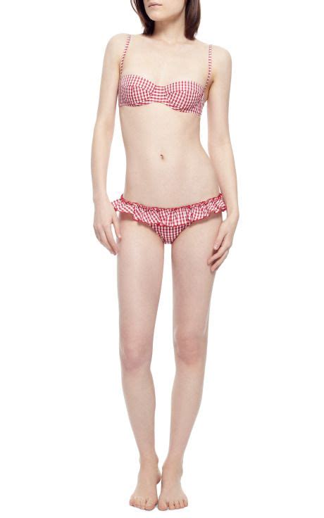 M O Exclusive Sardina Gingham Underwire Bikini By Stella Jean Moda