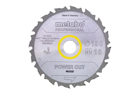 Saw Blade Power Cut Wood Professional 210x30 Z16 FZ 25