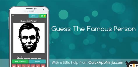 Guess The Famous Person Quizukappstore For Android