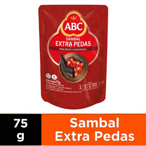 Jual ABC Saos Sambal EXTRA PEDAS Pouch 75gr Saus ABC Kemasan Refill