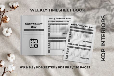 Weekly Timesheet Book Kdp Interior Graphic By Mh Arif Creative Fabrica