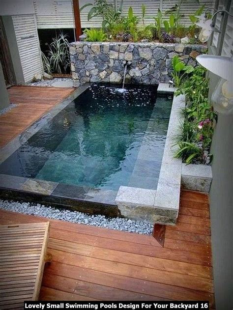 Lovely Small Swimming Pools Design For Your Backyard Homyhomee