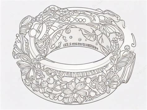 Premium Photo Simple Jewelry Ring For Gold Line Art