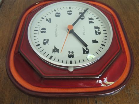 Kienzle K Chenuhr Wanduhr Keramik Wall Clock Kitchen Clock Etsy