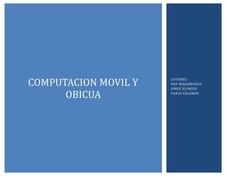 Computacion Movil Mapa Conceptual PPT