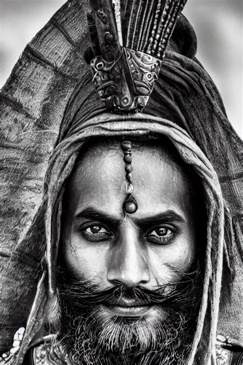 KREA Beautiful Portrait Shot Of An Ancient Sikh Warrior Detailed