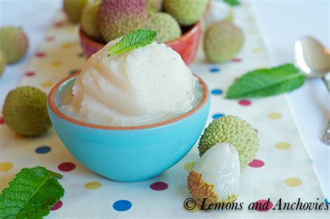 Lychee Sorbet Recipe Lemons Anchovies