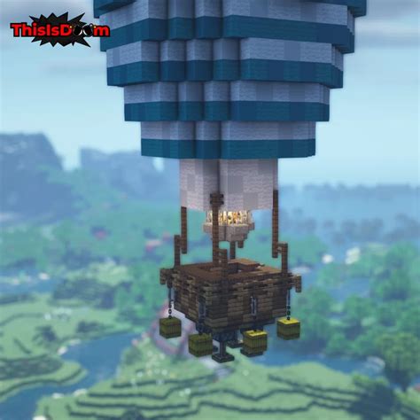 Hot Air Balloon Build And Litematic Minecraft Map
