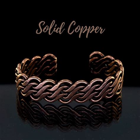 Braided Solid COPPER Bracelet Women S COPPER Bracelet Wire Copper