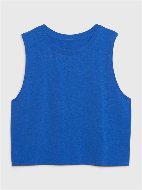 Gapfit Breathe Cropped Muscle Tank Top Gap